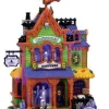 Lemax Spooky Town Houses<Lemax 75494 - Agatha's Costume Crypt, With Adaptor (No Color Box) - Spooky Town Halloween Village Houses & Buildings