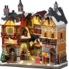Lemax Facades<Lemax 25869 - Alpine Winter Shops, Battery-Operated (4.5-Volt) - Christmas Village Facades