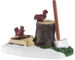 Lemax Misc. Accessories<Lemax 04730 - Axe And Logs - Misc. Accessories
