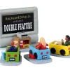 Lemax Table Pieces<Lemax 33616 - Backyard Drive-In, Set Of 4 - Table Pieces