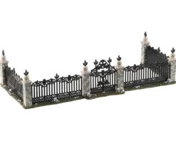 Lemax Spooky Town Accessories<Lemax 04713 - Bat Fence Gate, Set Of 5 - Spooky Town Accessories