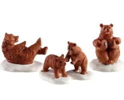 Lemax Figurines<Lemax 02943 - Bear Family Snow Day, Set Of 4 - Figurines
