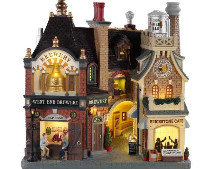 Lemax Facades<Lemax 05618 - Beersmith Row, Battery-Operated (4.5-Volt) - Facades
