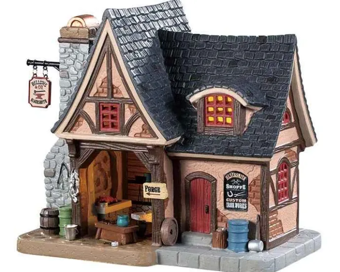 Lemax Caddington Village<Lemax 95517 - Bellows And Co. Blacksmith - Caddington Village