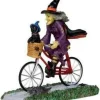 Lemax Spooky Town Figurines<Lemax 32109 - Be-Witching Bike Ride - Spooky Town Halloween Village Figurines