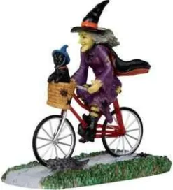 Lemax Spooky Town Figurines<Lemax 32109 - Be-Witching Bike Ride - Spooky Town Halloween Village Figurines