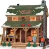 Lemax Vail Village<Lemax 25389 - Big Cat Cabin - Vail Village Christmas Houses & Buildings