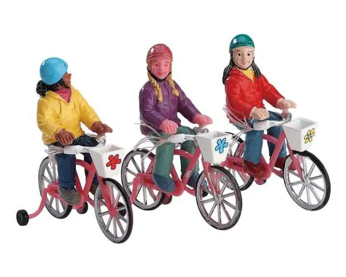 Lemax Figurines<Lemax 72502 - Bike Ride, Set Of 3 - Figurines