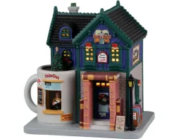 Lemax Caddington Village<Lemax 35038 - Books And Brews Cafe - Caddington Village