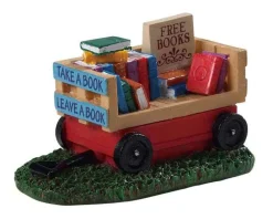 Lemax Misc. Accessories<Lemax 94534 - Book Wagon - Misc. Accessories