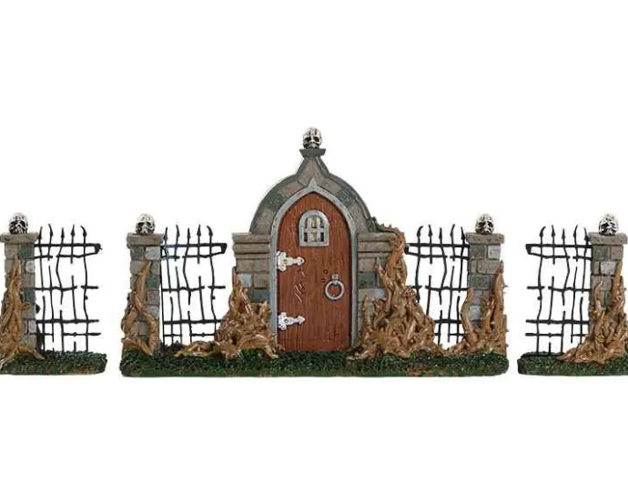Lemax Spooky Town Accessories<Lemax 84343 - Bramble Gate, Set Of 3 - Spooky Town Accessories