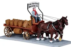Lemax Table Pieces<Lemax 03847 - Brewer's Wagon - Christmas Village Table Pieces