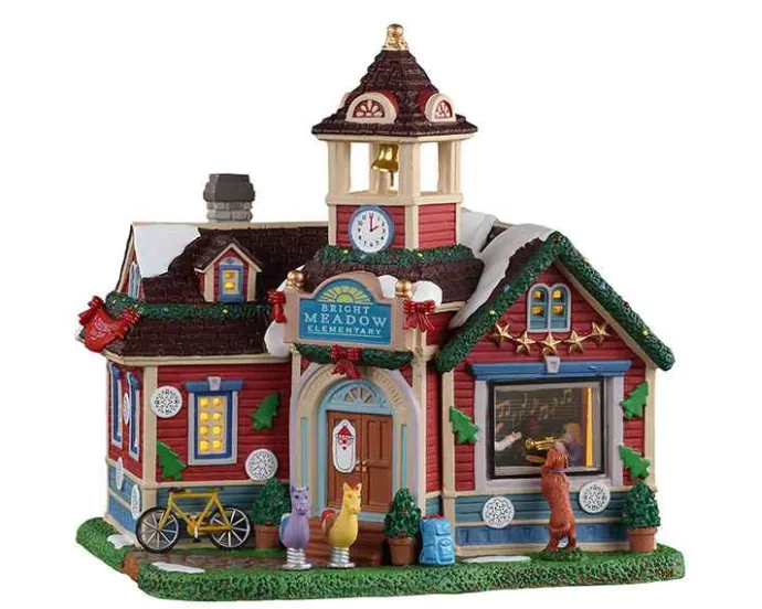 Lemax Caddington Village<Lemax 15766 - Bright Meadow Elementary - Caddington Village