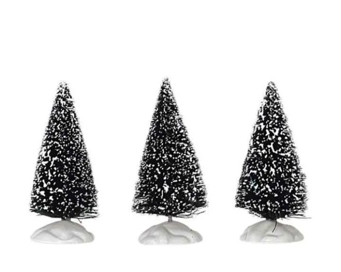 Lemax Trees<Lemax 04763 - Bristle Tree, Set Of 3, Mini - Trees