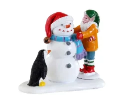 Lemax Figurines<Lemax 22134 - Building A Snowman - Christmas Village Figurines