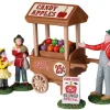 Lemax Spooky Town Figurines<Lemax 22108 - Candy Apple Cart, Set Of 5 - Spooky Town Halloween Village Figurines