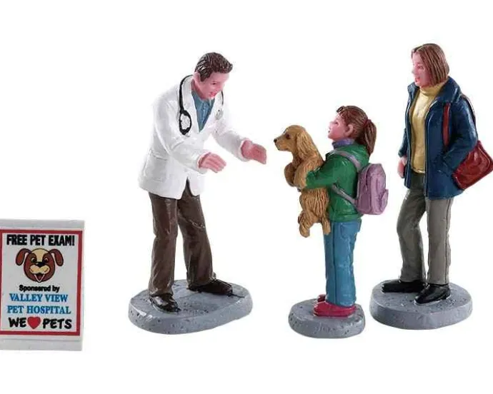 Lemax Figurines<Lemax 82578 - Charley The Vet, Set Of 4 - Figurines