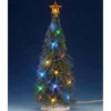 Lemax Trees<Lemax 74265 - Chasing Multi Light Spruce Tree, Large, Battery-Operated (4.5V) - Trees