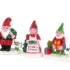 Lemax Misc. Accessories<Lemax 04739 - Christmas Garden Gnomes, Set Of 3 - Misc. Accessories