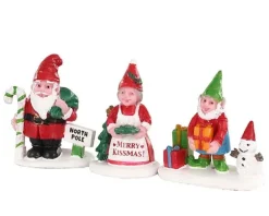 Lemax Misc. Accessories<Lemax 04739 - Christmas Garden Gnomes, Set Of 3 - Misc. Accessories