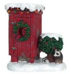 Lemax Misc. Accessories<Lemax 64481 - Christmas Outhouse - Christmas Village Misc. Accessories