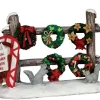 Lemax Misc. Accessories<Lemax 54942 - Christmas Wreaths 4 Sale - Misc. Accessories