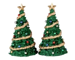 Lemax Misc. Accessories<Lemax 34100 - Classic Christmas Tree, Set Of 2 - Misc. Accessories