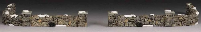 Lemax Misc. Accessories<Lemax 93304 - Colonial Stone Wall, Set Of 10 - Christmas Village Misc. Accessories