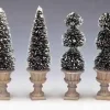 Lemax Trees<Lemax 34965 - Cone-Shaped & Sculpted Topiaries, Set Of 4 - Christmas Village Trees