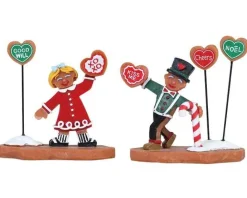 Lemax Sugar N Spice Figurines<Lemax 82593 - Cookie Exchange, Set Of 2 - Sugar N Spice Figurines