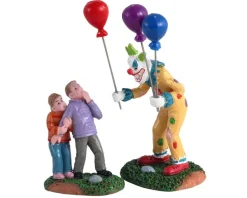 Lemax Spooky Town Figurines<Lemax 12009 - Creepy Balloon Seller, Set Of 2 - Spooky Town Figurines