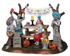 Lemax Spooky Town Accessories<Lemax 23583 - Day Of The Dead Party - Spooky Town Halloween Village Accessories