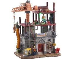 Lemax Spooky Town Houses<Lemax 05604 - Dead Zone Construction Site, With 4.5-Volt Adaptor - Spooky Town Houses