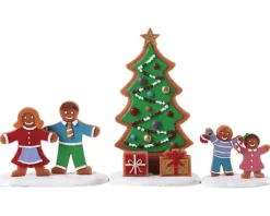 Lemax Sugar N Spice Figurines<Lemax 72565 - Decorating The Tree, Set Of 3 - Sugar N Spice Figurines