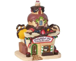 Lemax Sugar N Spice Houses<Lemax 85382 - Delightful Dip Chocolate Shop, Battery-Operated (4.5V) - Sugar N Spice Houses