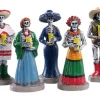 Lemax Spooky Town Figurines<Lemax 92729 - Dia De Los Muertos Vigil, Set Of 5 - Spooky Town Figurines