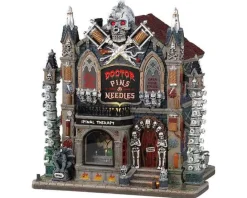 Lemax Spooky Town Houses<Lemax 95443 - Doctor Pins & Needles, With 4.5-Volt Adaptor - Spooky Town Houses