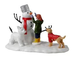 Lemax Table Pieces<Lemax 33634 - Doggone Winter Fun - Table Pieces