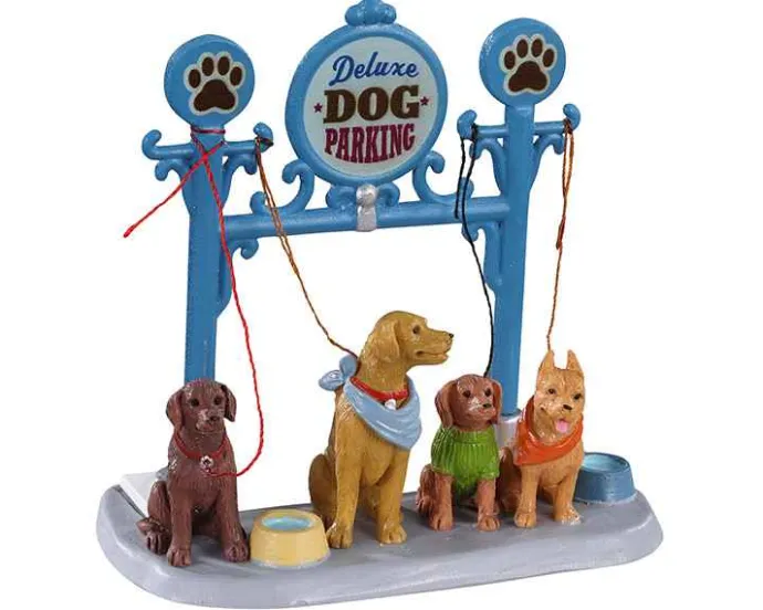 Lemax Table Pieces<Lemax 13567 - Dog Parking - Table Pieces