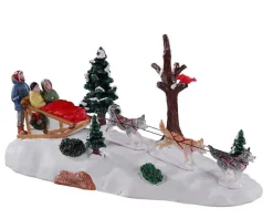 Lemax Table Pieces<Lemax 13557 - Dog Sledding Afternoon - Table Pieces