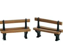 Lemax Misc. Accessories<Lemax 74235 - Double Seated Bench, Set Of 2 - Misc. Accessories