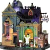 Lemax Spooky Town Houses<Lemax 35493 - Dr. Gloom N. Doom's Laboratory, With 4.5V Adaptor - Spooky Town Halloween Village Houses & Buildings