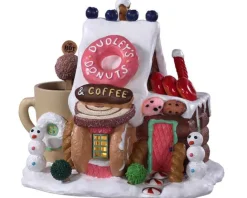 Lemax Sugar N Spice Houses<Lemax 95529 - Dudley's Donut Shop, Battery-Operated (4.5-Volt) - Sugar N Spice Houses