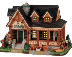 Lemax Vail Village<Lemax 25905 - Elk Lake Lodge - Vail Village Christmas Houses & Buildings