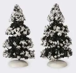 Lemax Trees<Lemax 44234 - Evergreen Tree, Set Of 2, Small - Christmas Village Trees