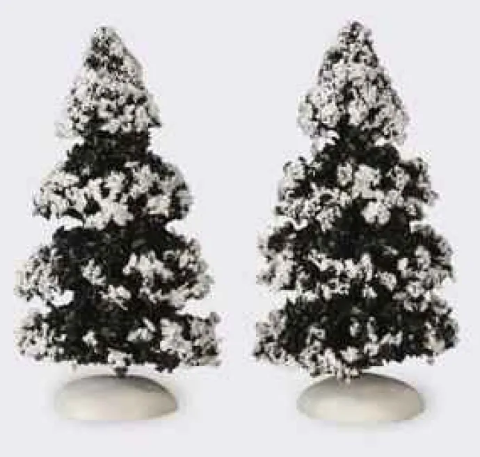 Lemax Trees<Lemax 44234 - Evergreen Tree, Set Of 2, Small - Christmas Village Trees