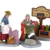 Lemax Figurines<Lemax 02951 - Fabric Vendor, Set Of 3 - Figurines