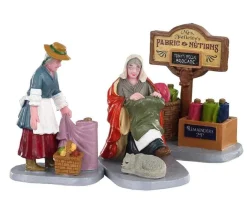 Lemax Figurines<Lemax 02951 - Fabric Vendor, Set Of 3 - Figurines