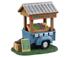 Lemax Table Pieces<Lemax 13565 - Farm Fresh Vegetable Trailer - Table Pieces