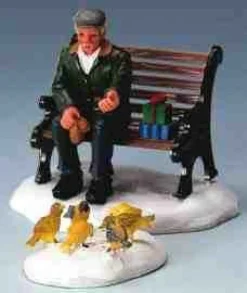 Lemax Figurines<Lemax 42905 - Feeding Pigeons, Set Of 2 - Christmas Village Figurines